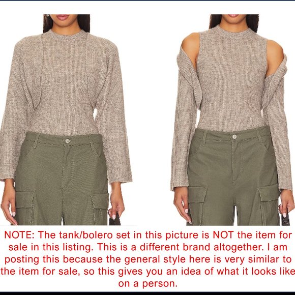 Amazing tank top with shrug/bolero set, sold as a pair - EUC - Picture 9 of 9